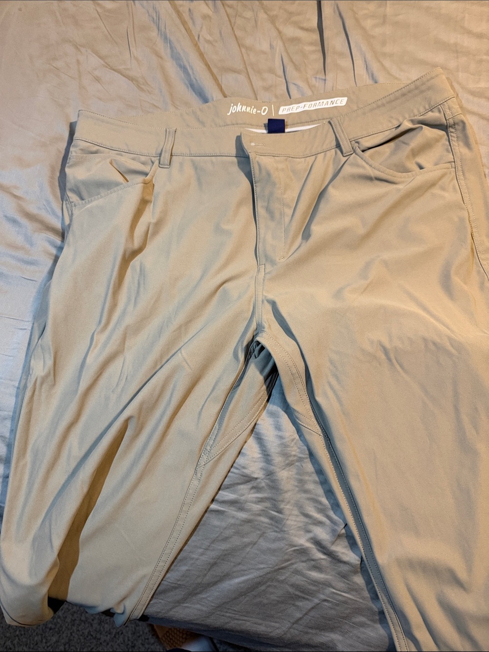 johnnie-O Men's Light Tan Performance Chinos